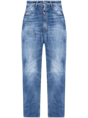 DSQUARED2 ダメージ デニムカーゴパンツ | ブルー | FARFETCH JP