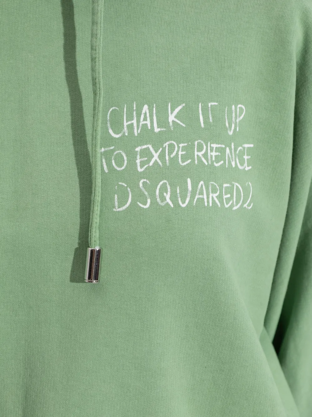 Dsquared2 Text-detail Hoodie In Green
