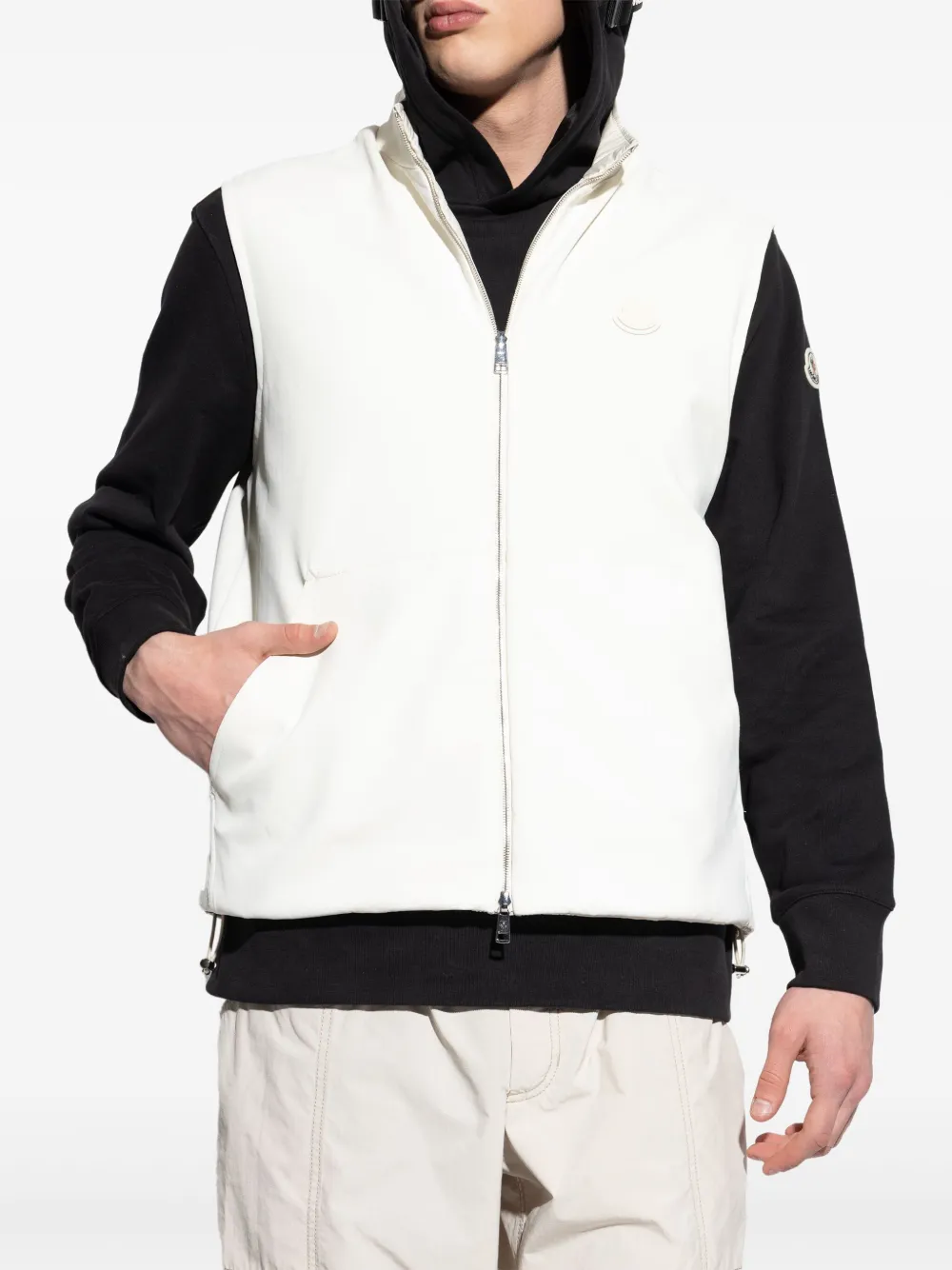 Moncler Omkeerbare bodywarmer Wit