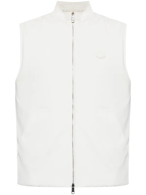 ジャケット MONCLER | Ivory white Reversible Down Gilet Achard Moncler Reversible Padded Gilet | White | FARFETCH
