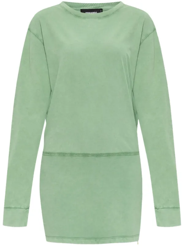 green emerald velvet dress DSquared main image 1