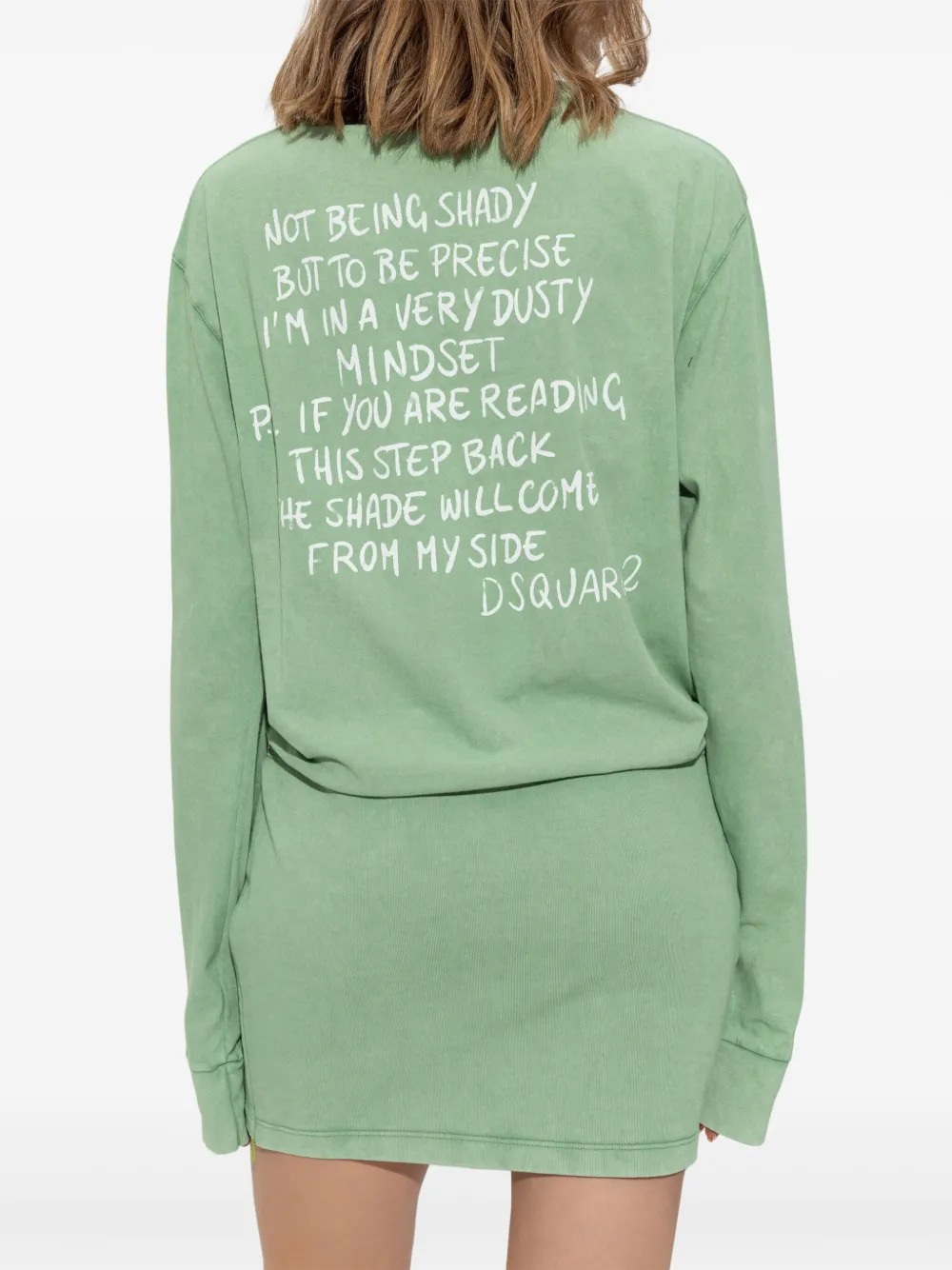 DSQUARED2 Mini-jurk met lange mouwen Groen