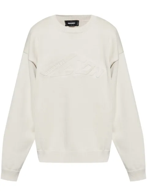 DSQUARED2 sudadera con logo en relieve