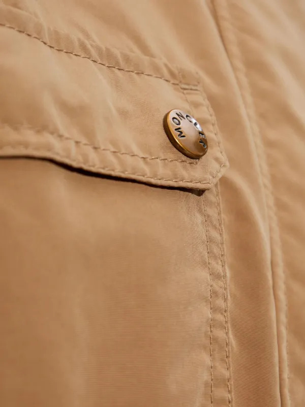 Moncler Nantes Parka Coat | Brown | FARFETCH