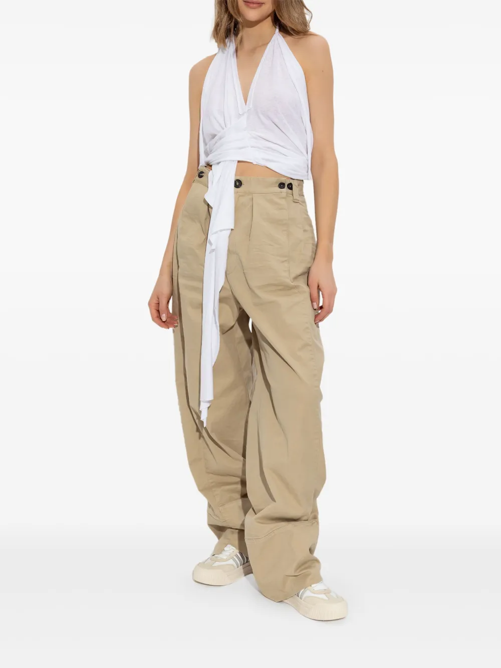 DSQUARED2 wrap-front halter top | Vests & Tank Tops | Image 2