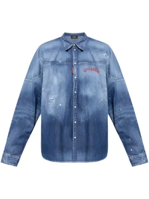 DSQUARED2 ディースクエアード　ボタンダウンシャツ　シャツ ボタンダウン D SQUARED2(ディースクエアード) シャツ(メンズ