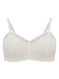 Hanro lace-panelled bra - White