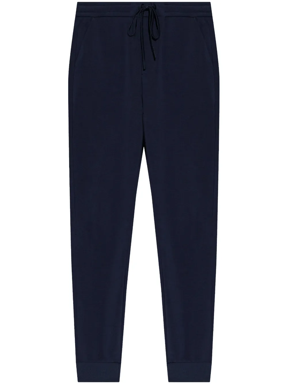 drawstring straight-leg trousers