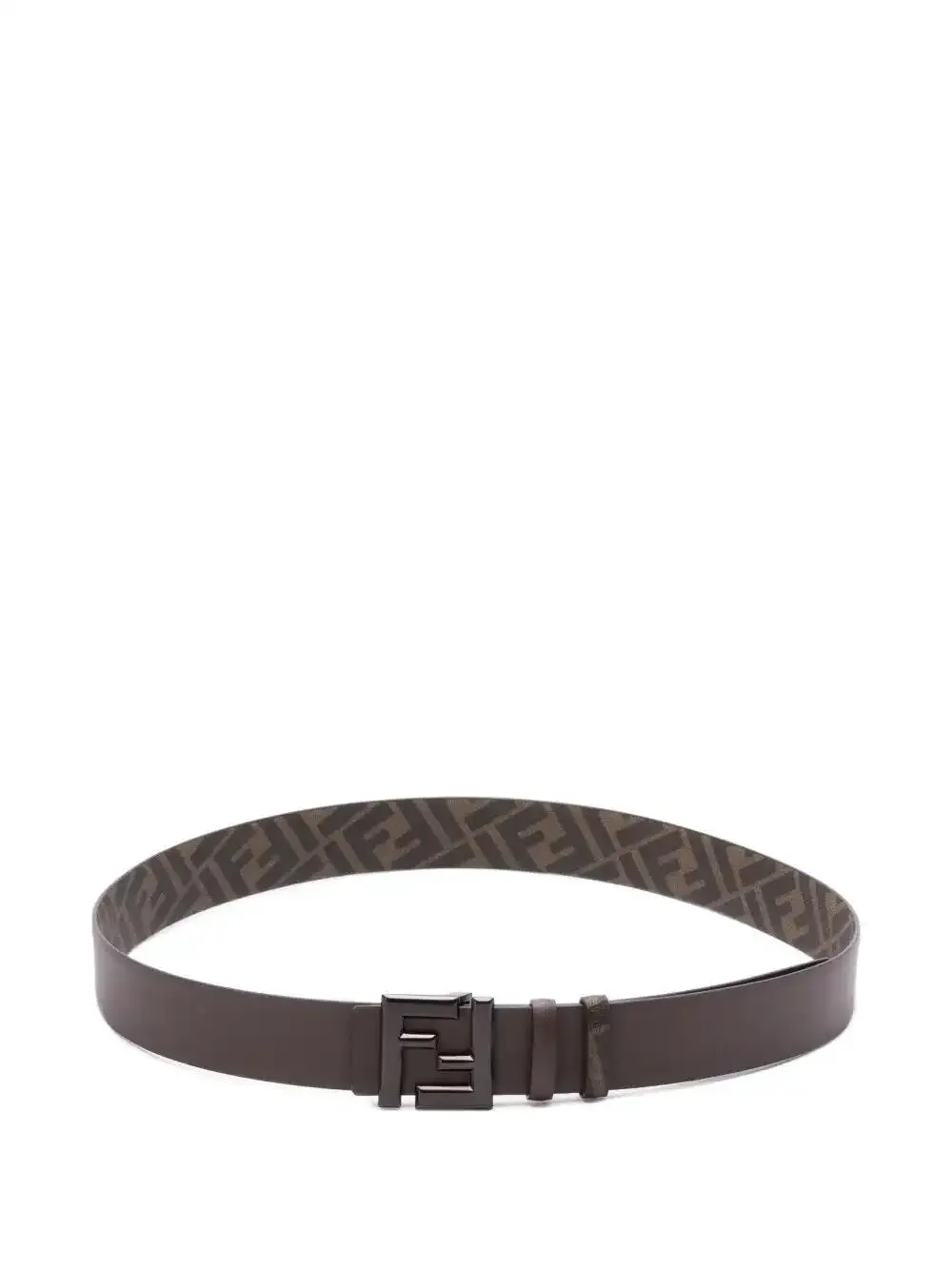 monogram-print reversible belt
