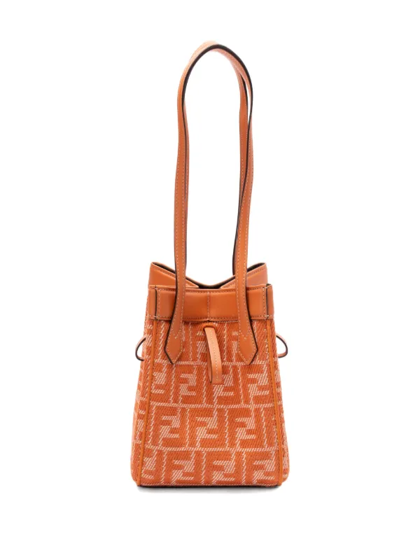 【FENDI】ORIGAMI SHOULDER BAG FENDI Origami Shoulder Bag | Orange | FARFETCH