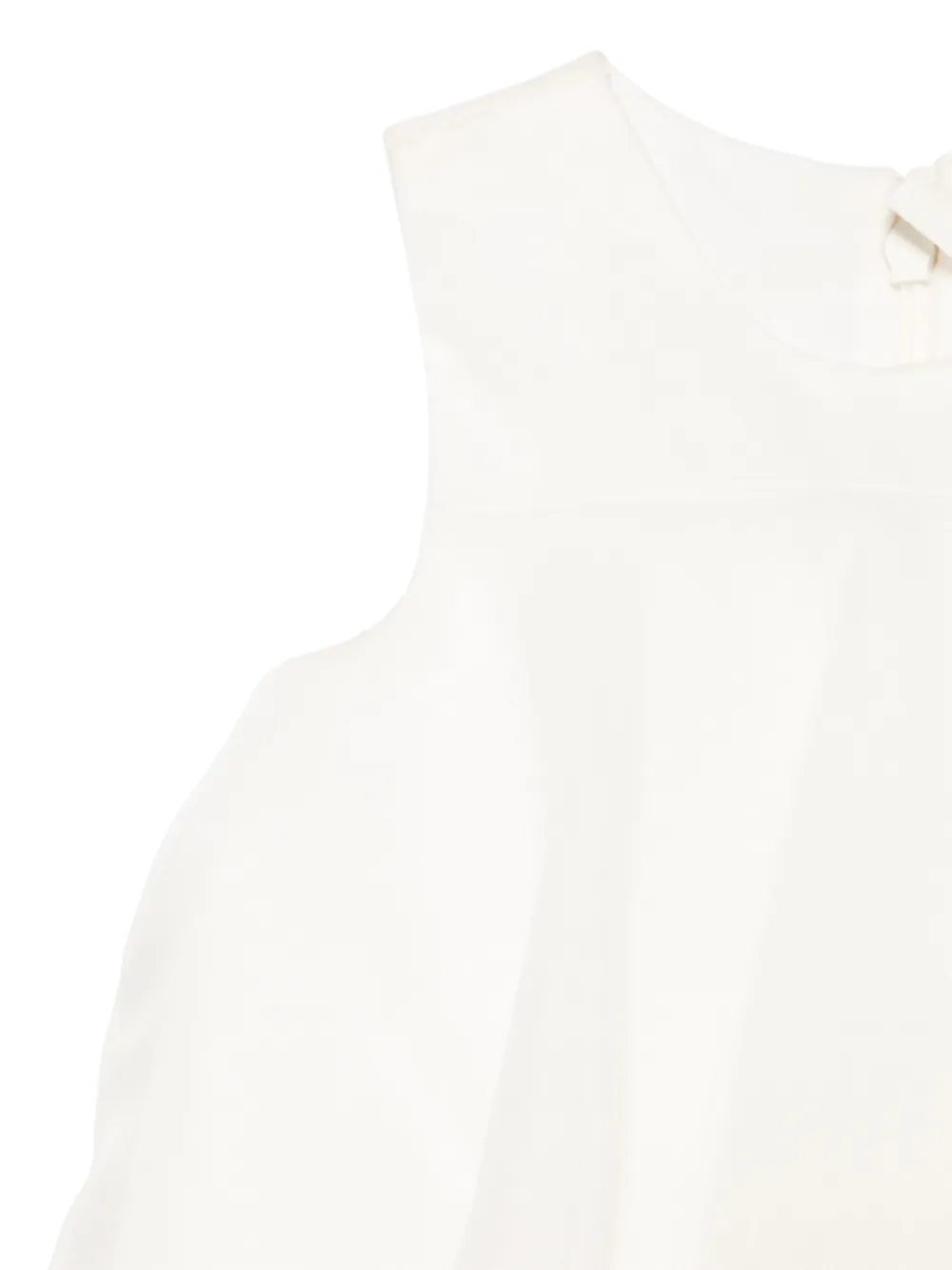 MAISON AVA Jurk met borduurwerk en kralen Beige
