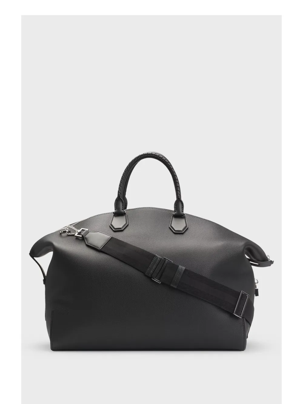 BOSS Leren tas Zwart