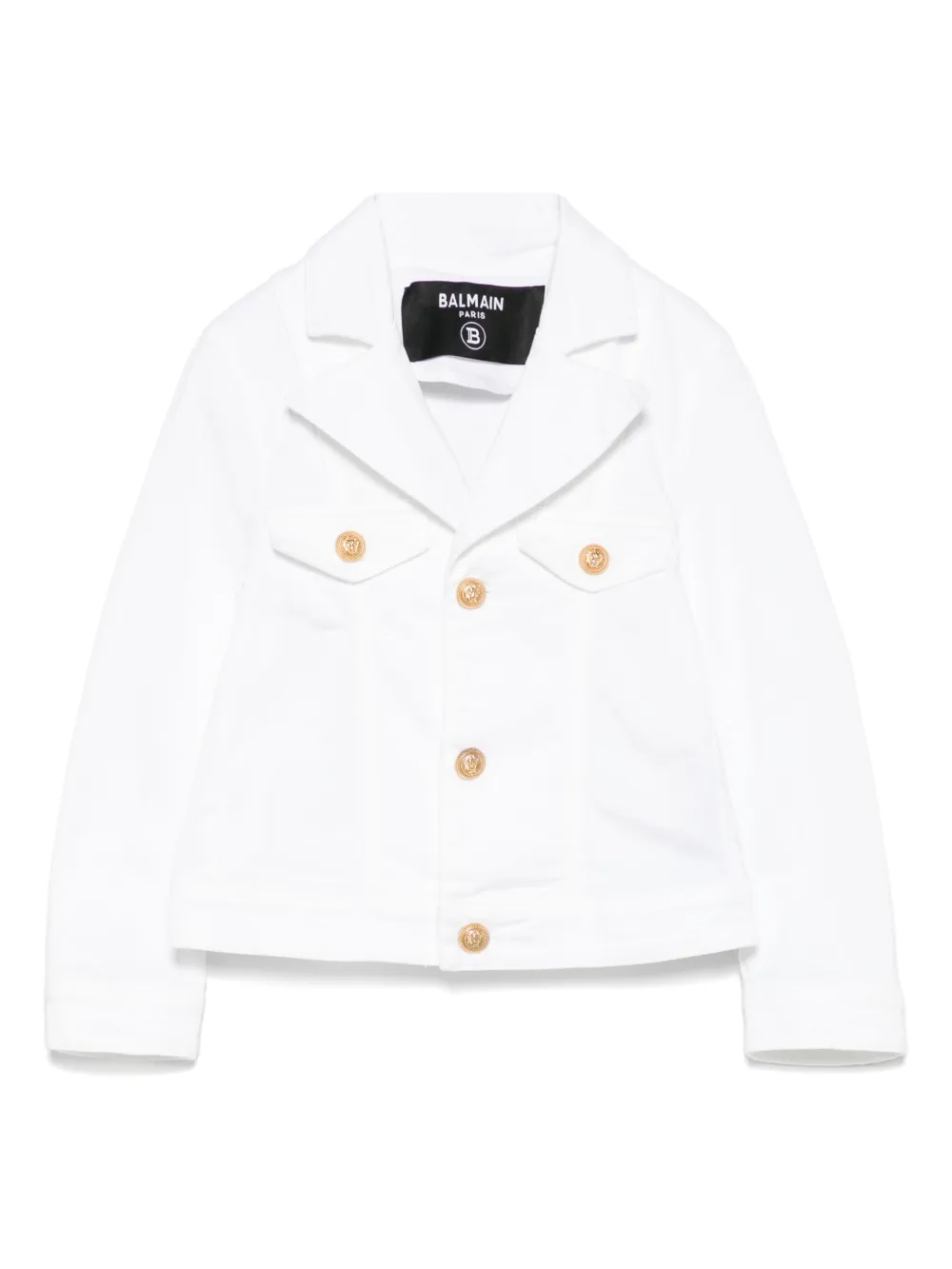 Balmain Kids Spijkerjack Wit