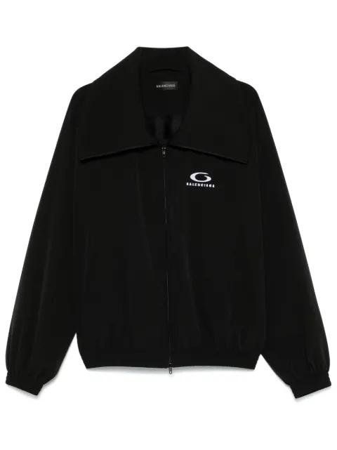 Balenciaga logo-embroidered jacket