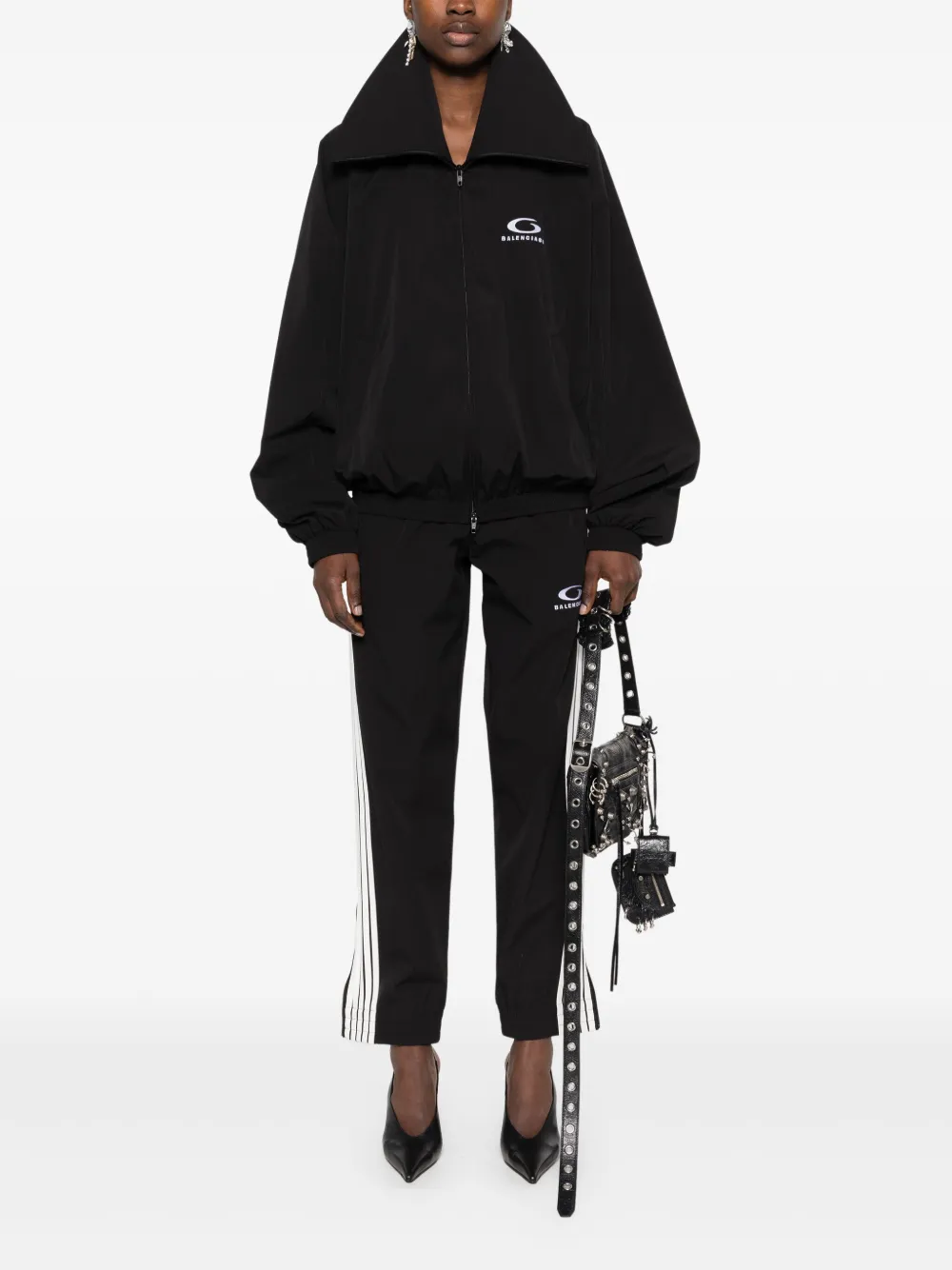 Balenciaga Jack met geborduurd logo Zwart
