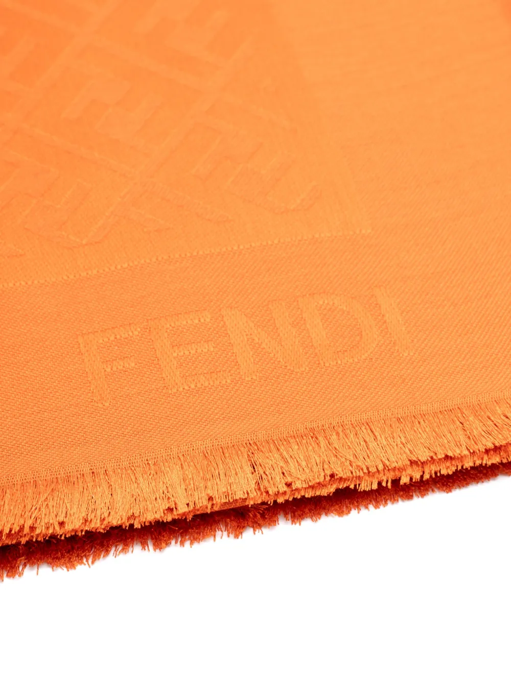 FENDI Sjaal met FF patroon - Oranje