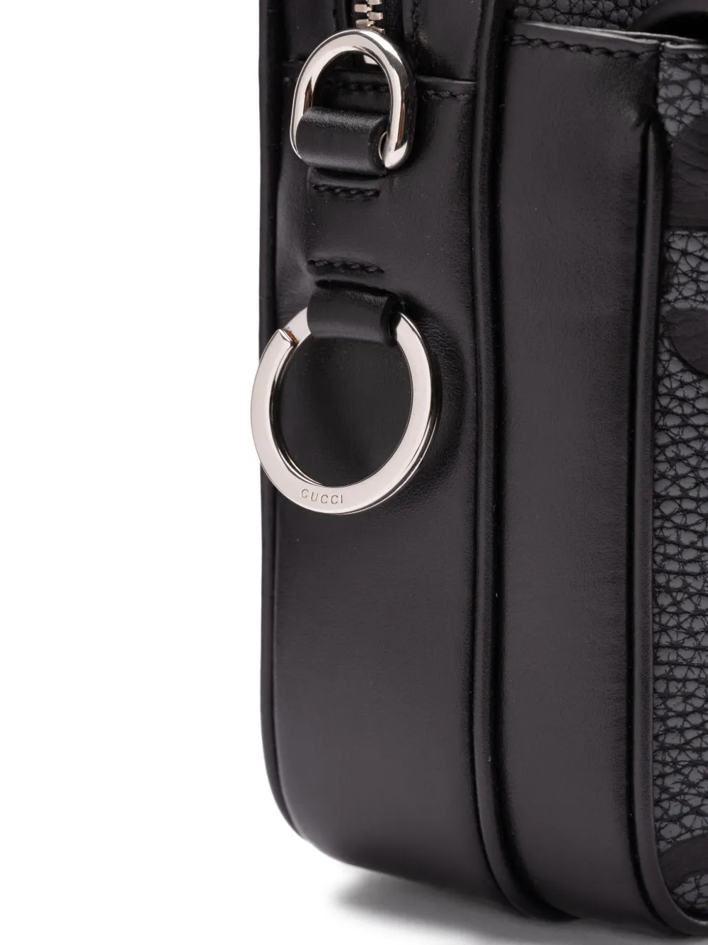 Gucci Leren messengertas Grijs