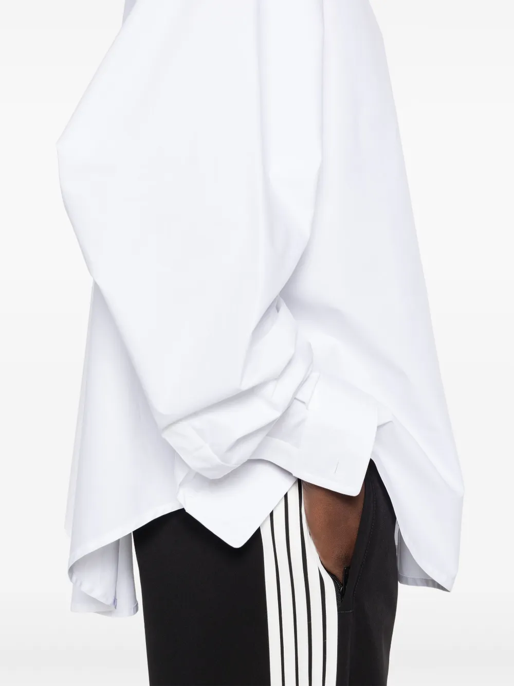 Balenciaga Blouse met geborduurd logo Wit