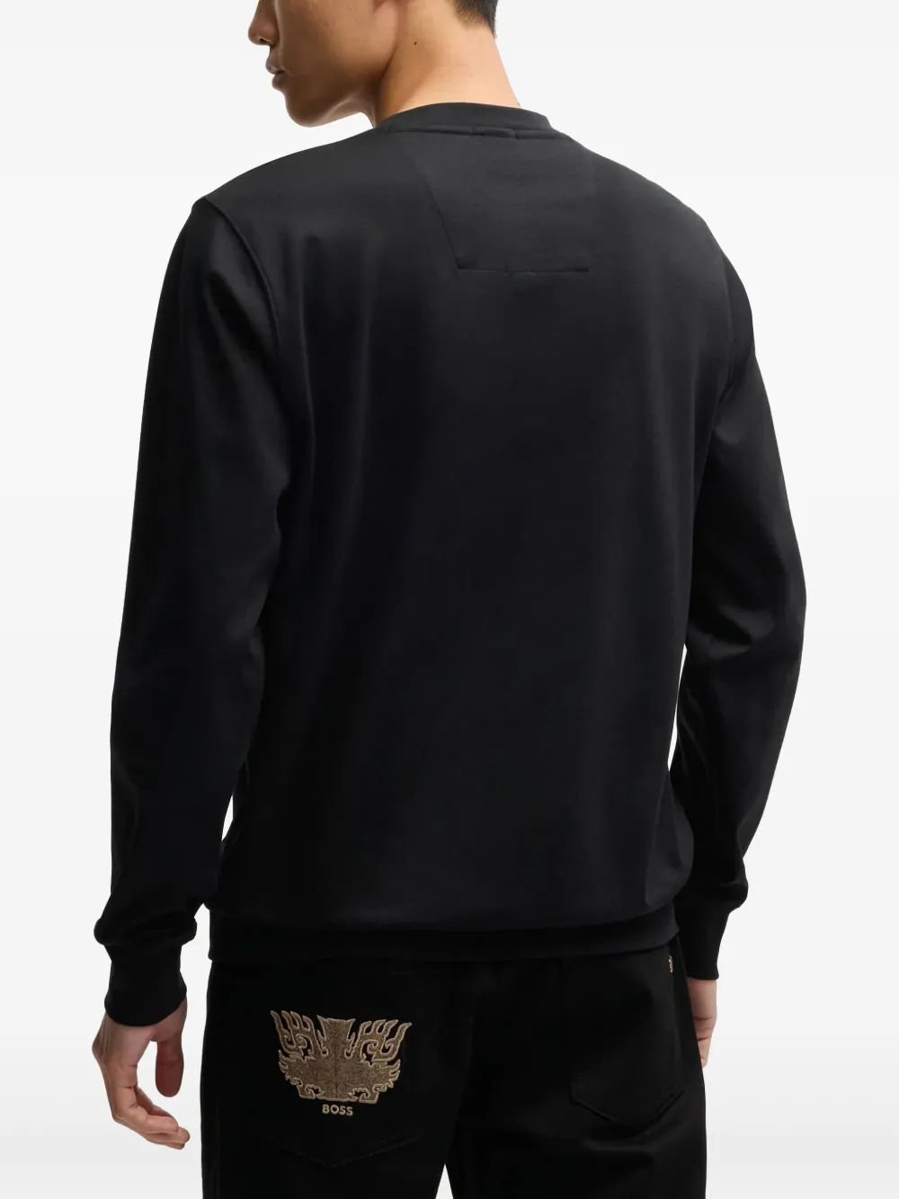 BOSS x Creation Of The Gods katoenen sweater Zwart