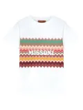 Missoni Kids zigzag-pattern T-shirt - White