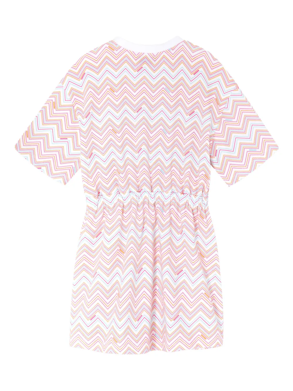 Missoni Kids Jurk met zigzagprint Wit