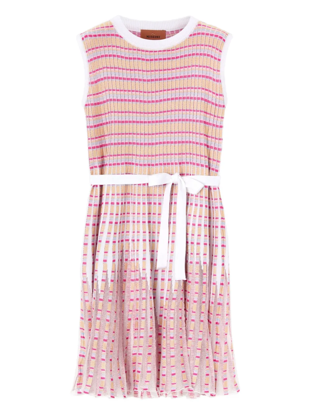 Missoni Kids Gestreepte jurk Roze
