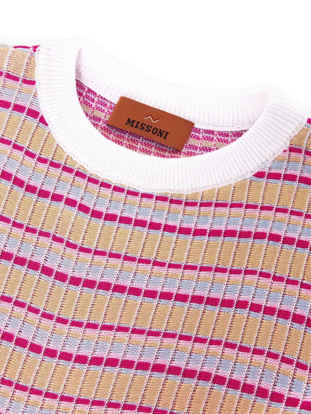 Missoni Kids Gestreepte jurk Roze