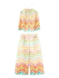 Missoni Kids chevron-print trouser set (set of two) - Brown