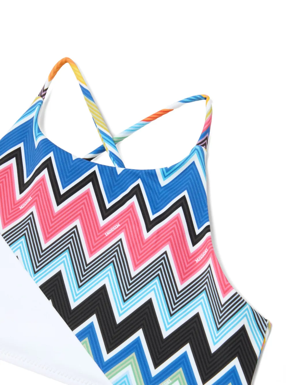 Missoni Kids Bikini met zigzagprint Blauw