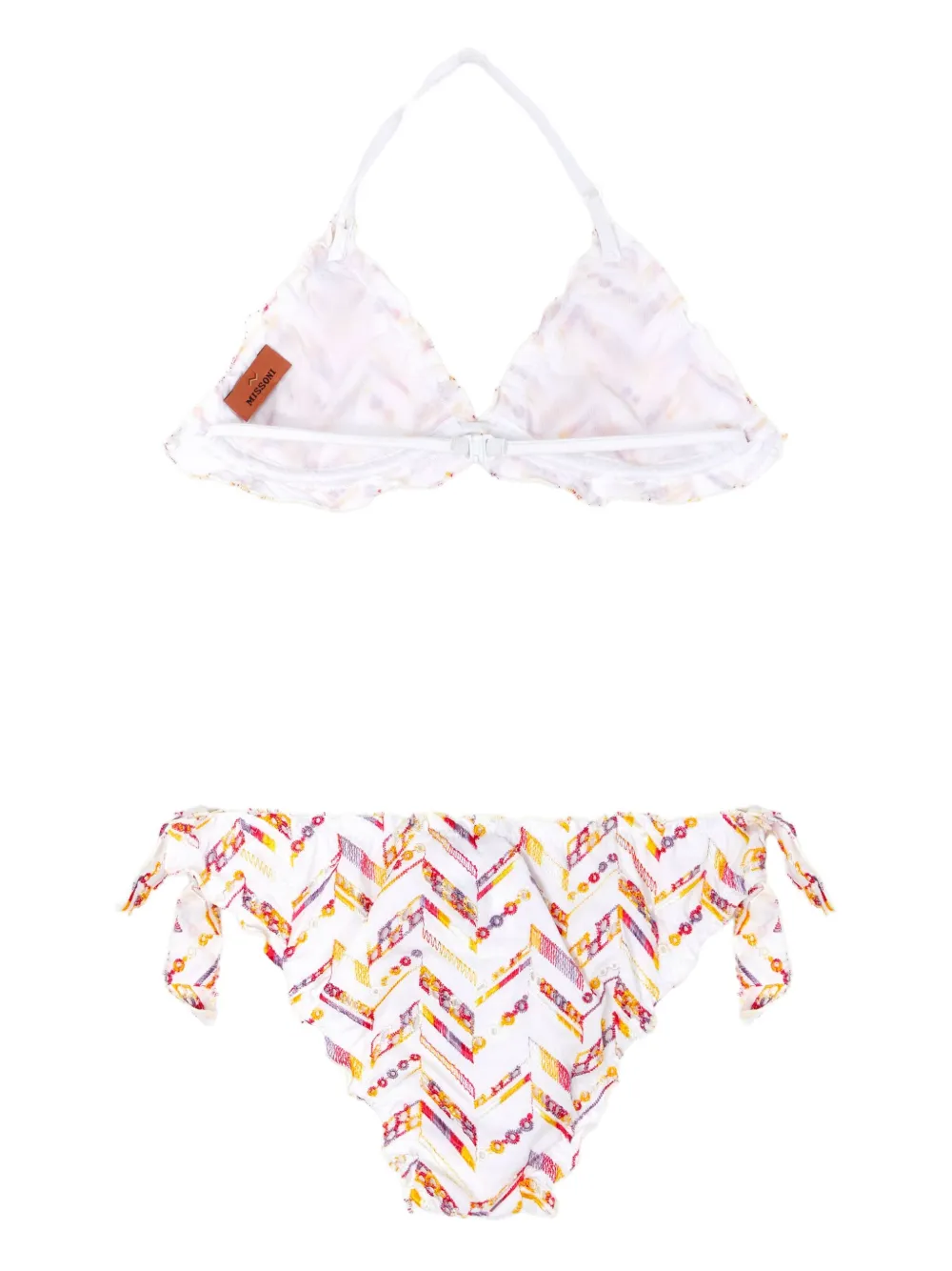 Missoni Kids Bikini met borduurwerk Wit