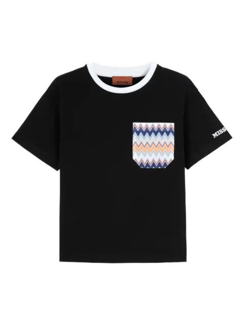 Missoni Kids patterned-pocket T-shirt