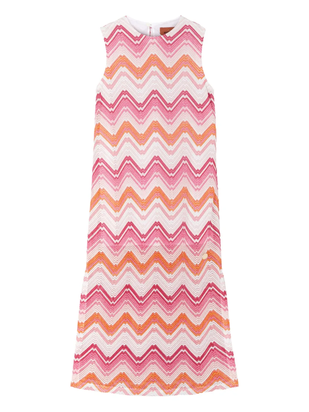 Missoni Kids Jurk met zigzag-patroon Roze