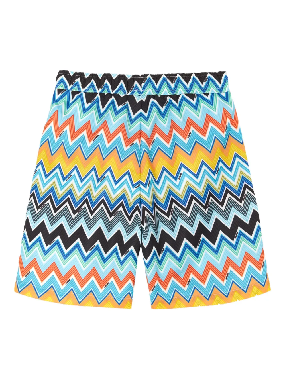 Missoni Kids Zwembroek met zigzag-patroon Blauw