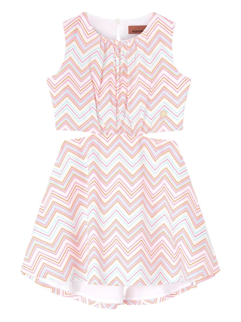 Missoni Kids Jurk met print Wit