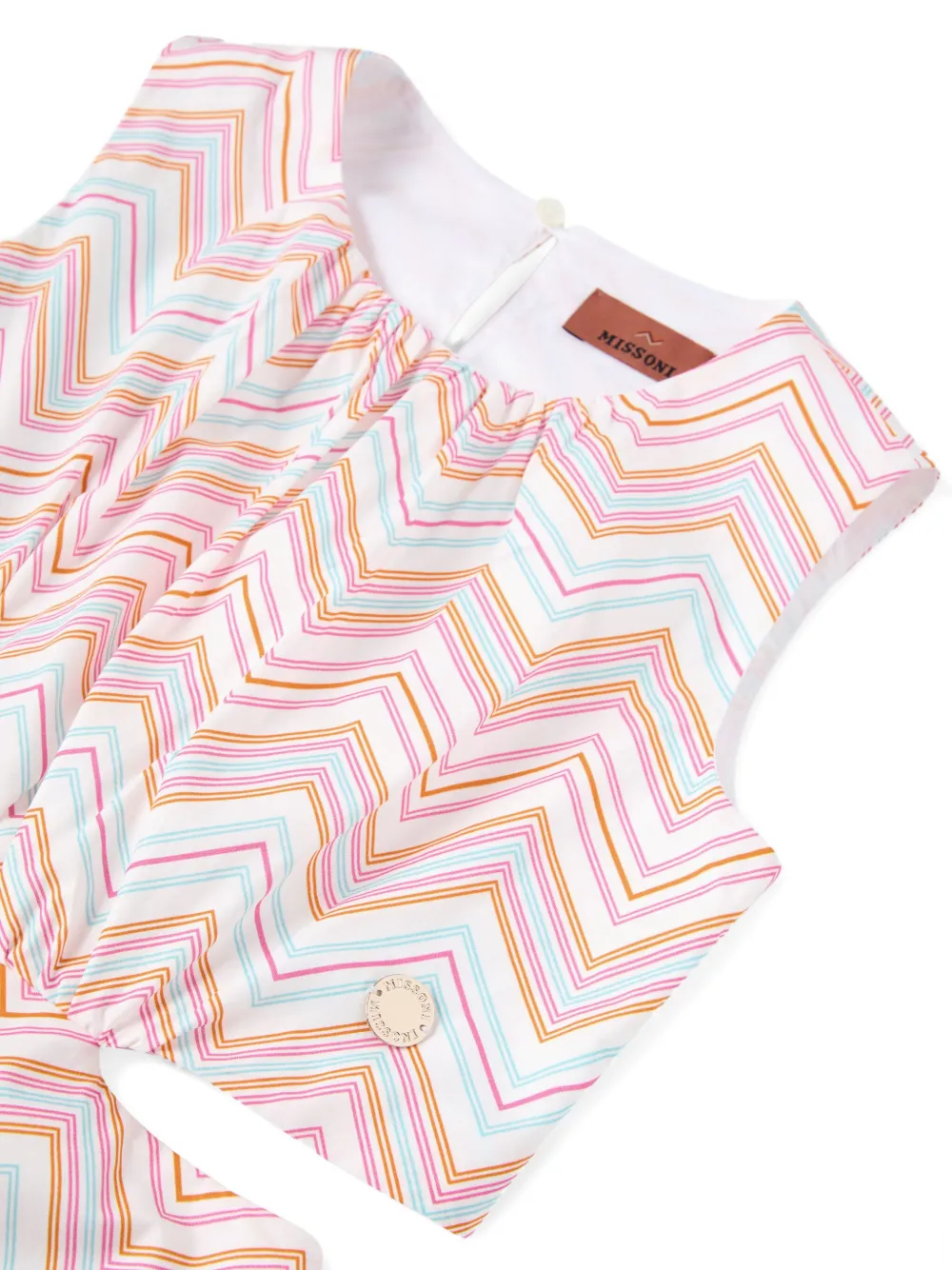Missoni Kids Jurk met print Wit