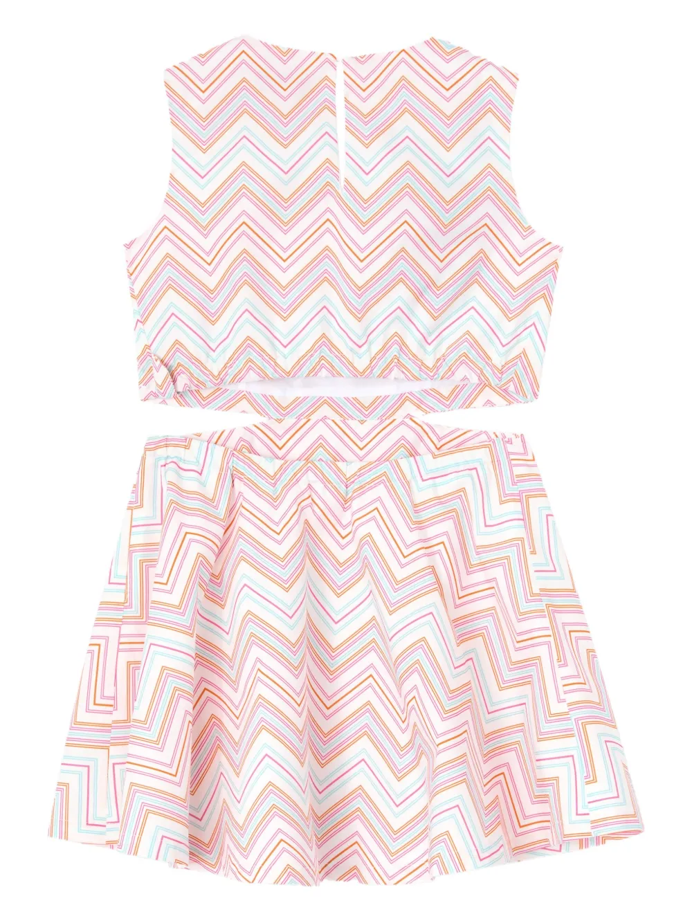 Missoni Kids Jurk met print Wit