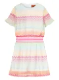 Missoni Kids zigzag-print dress - Blue