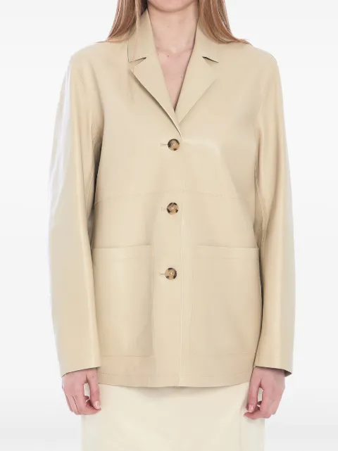 TOTEME single-breasted leather blazer