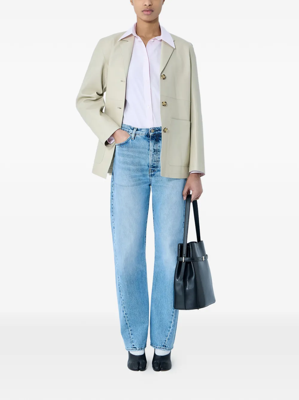 TOTEME single-breasted leather blazer | Blazers | Image 2