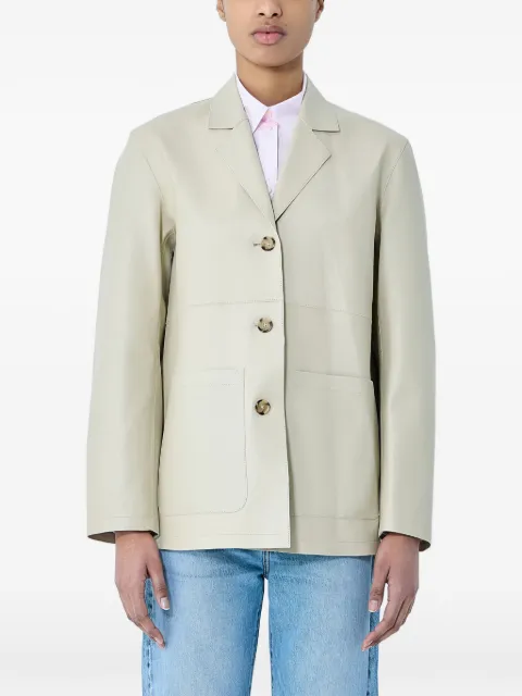 TOTEME single-breasted leather blazer