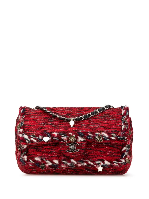 CHANEL Pre-Owned 2017-2018 Medium Tweed Braided Charms