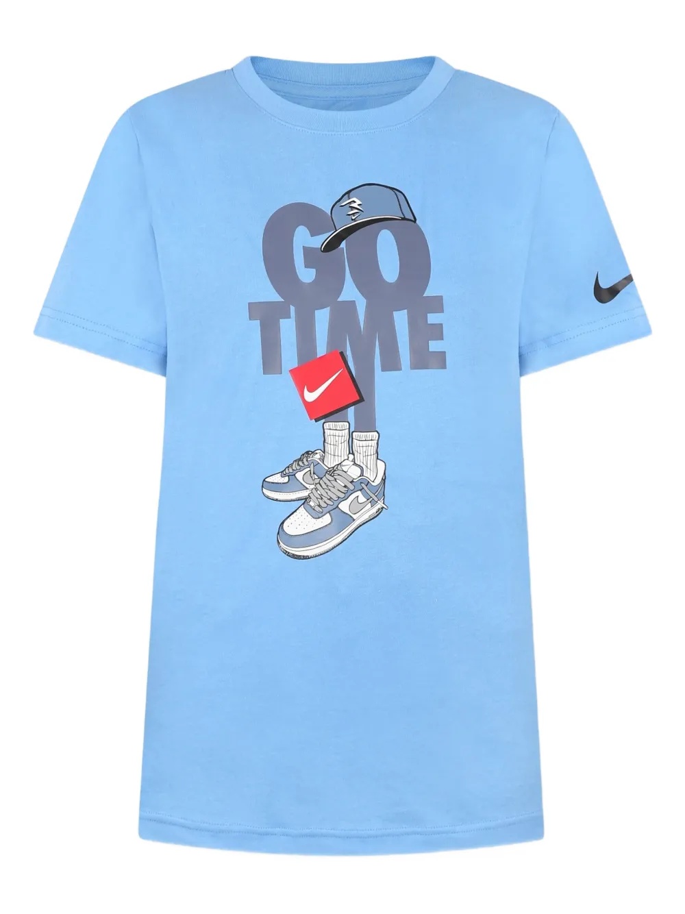 Nike Kids T-shirt met ronde hals Blauw