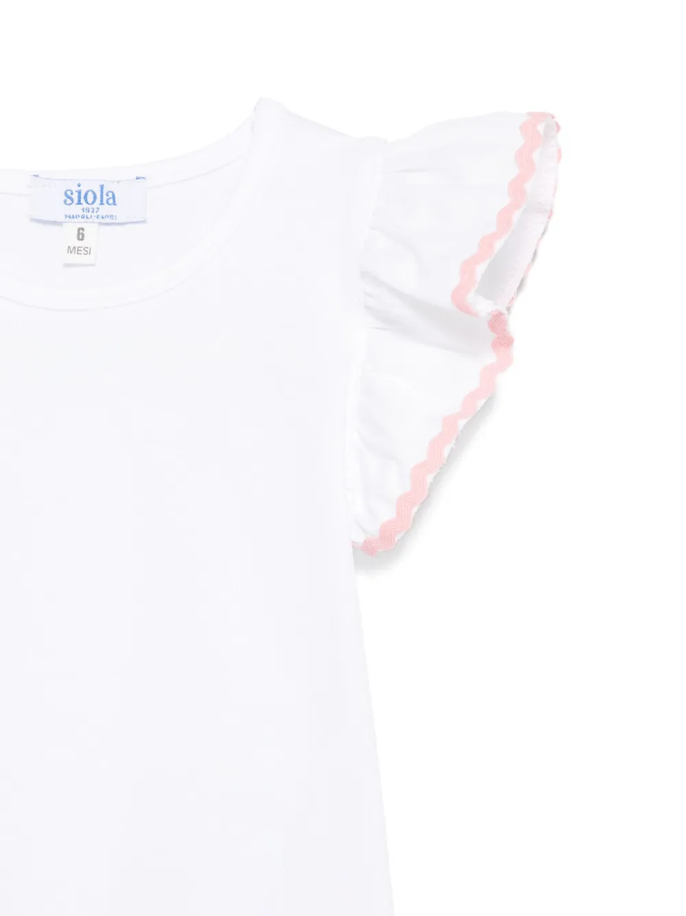 Siola T-shirt met ruches Wit