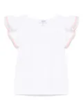 Siola ruffle-detailing T-shirt - White