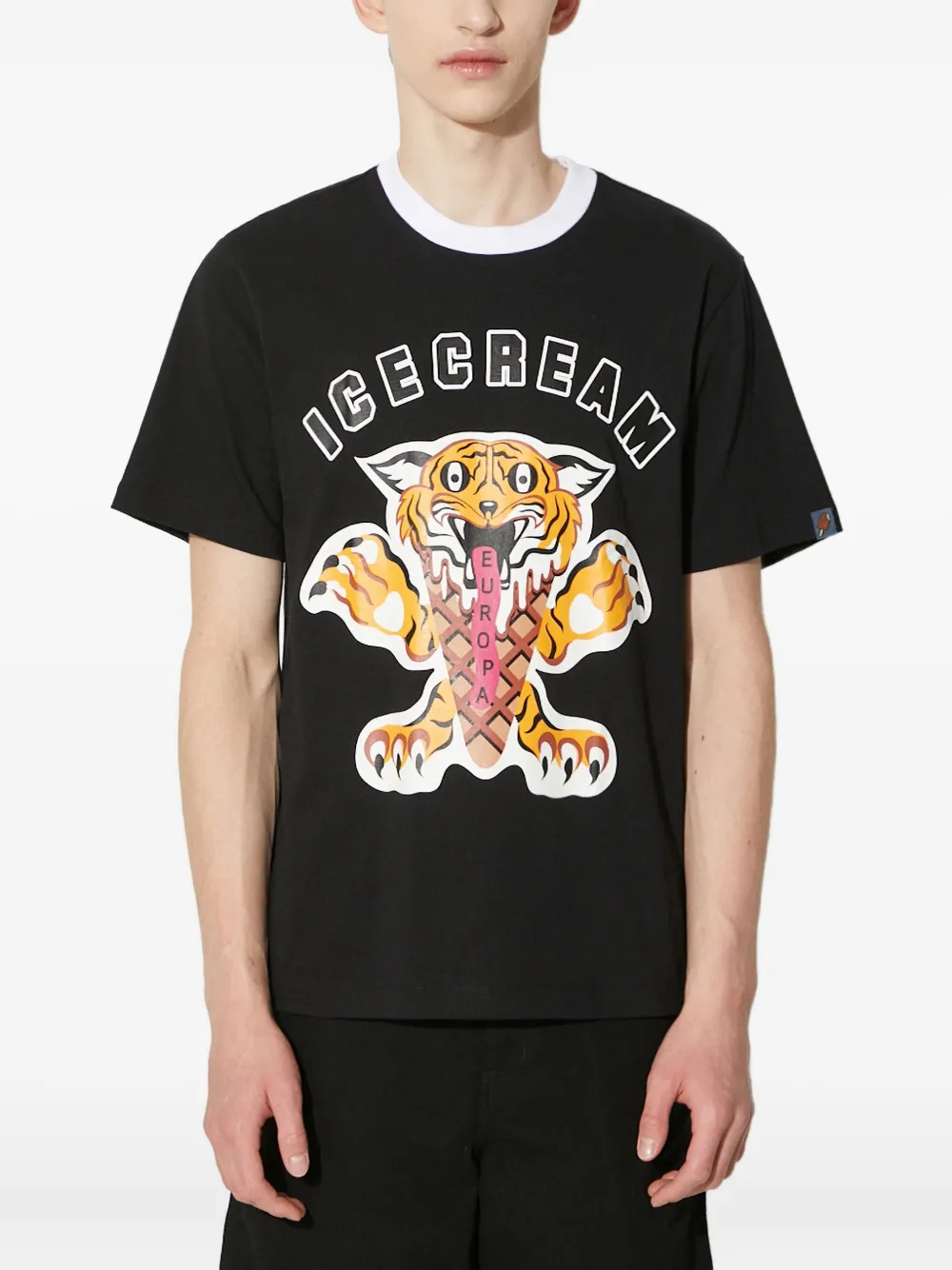 ICECREAM タイガー Tシャツ - ブラック ICECREAM タイガー Tシャツ - ブラック