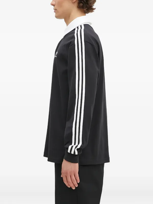 Adidas Adicolor Rugby Polo Shirt | Black | FARFETCH