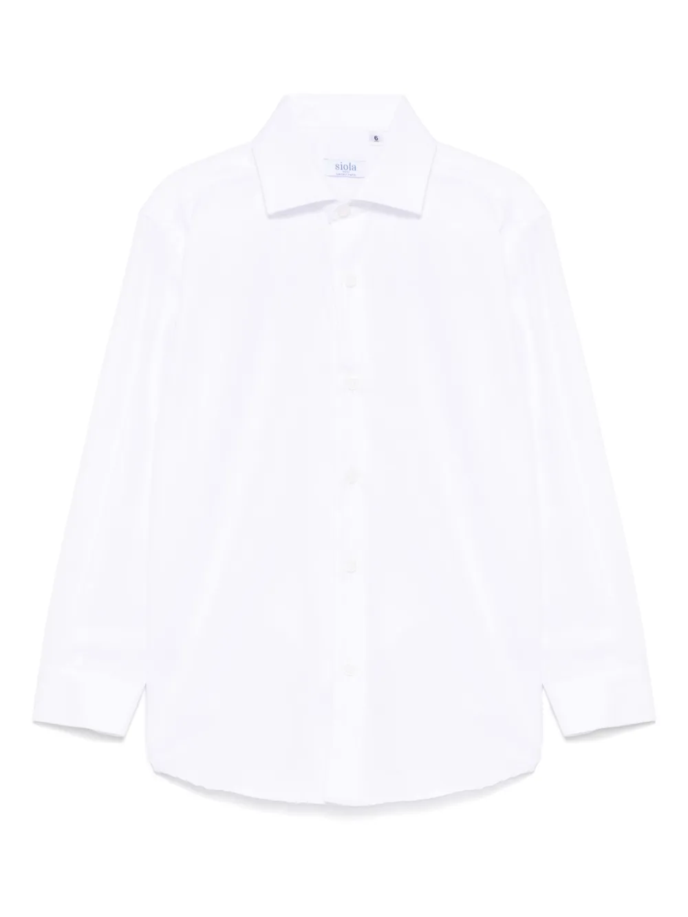 Siola Shirt met monogram-jacquard Wit