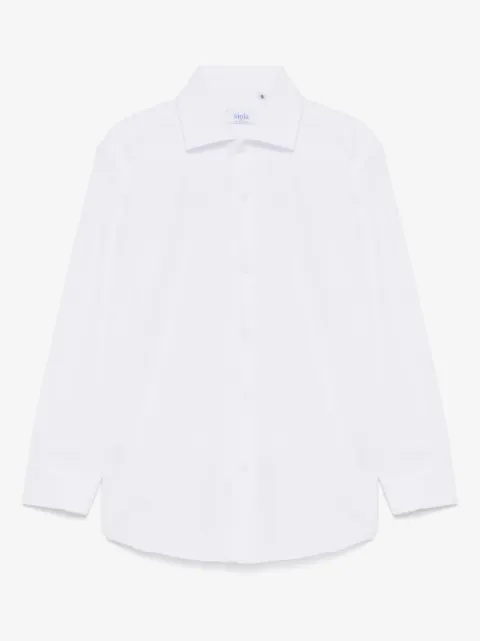 Siola chemise en soie à logo jacquard