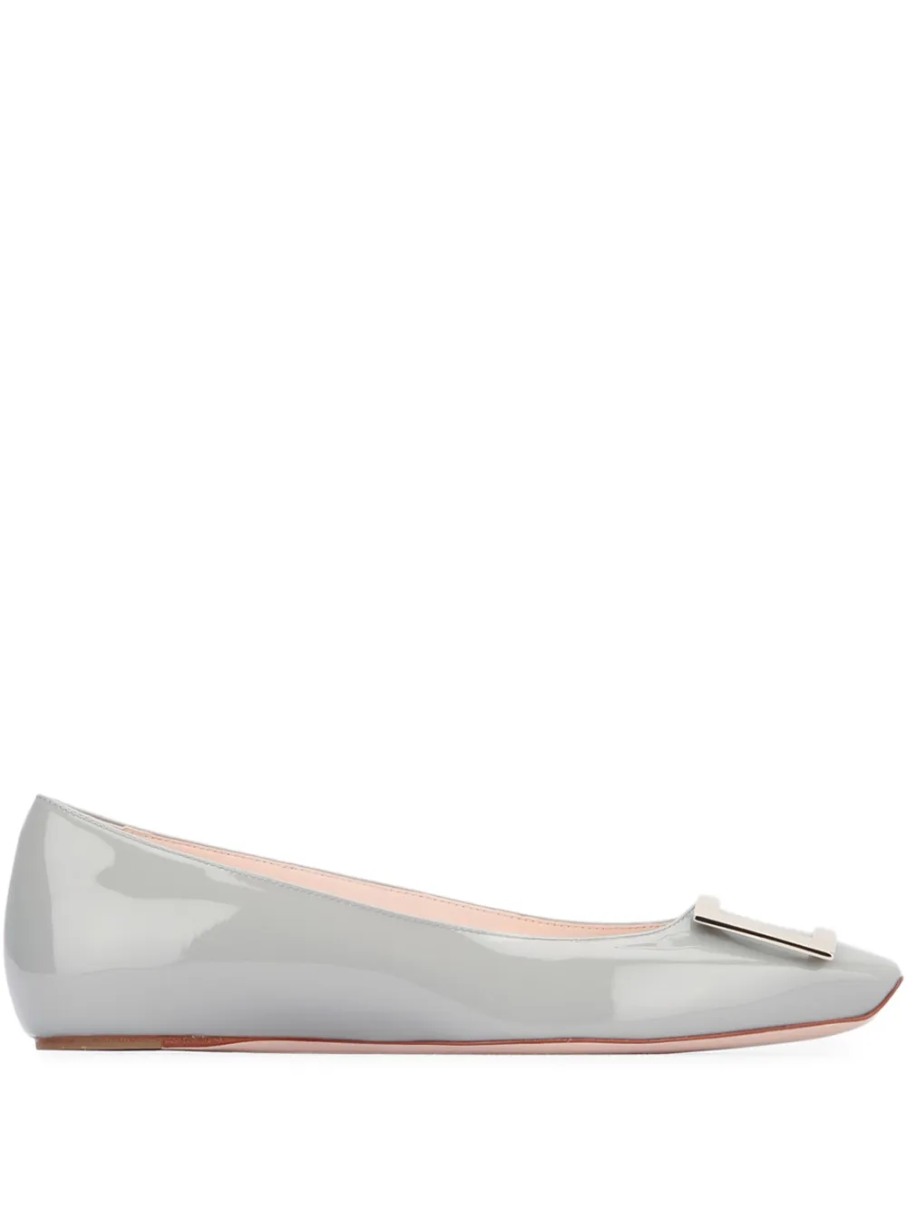 Roger Vivier Quadrata Trompette ballerinas | Grey | Image 1