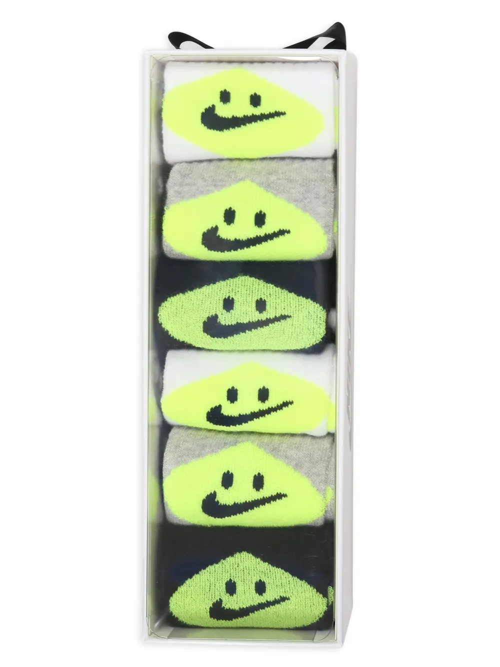 Nike Kids Gebreide sokken met intarsia-logo Wit
